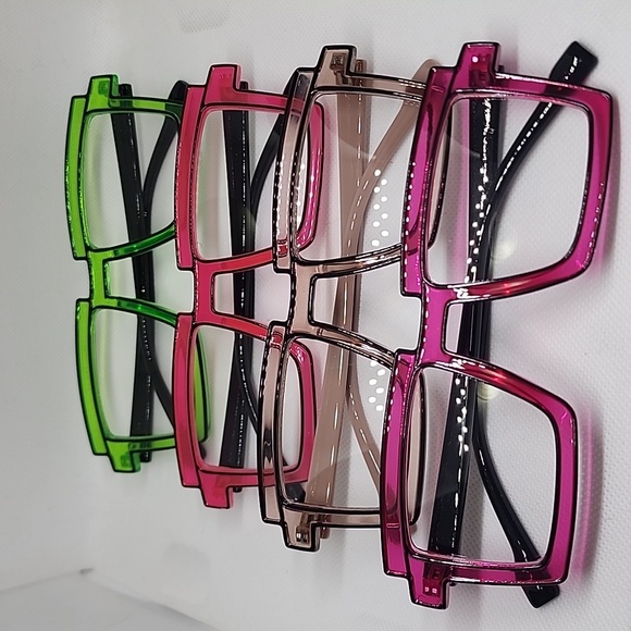 Anime Candy Color Square Glasses 👓 - Picture 2 of 16